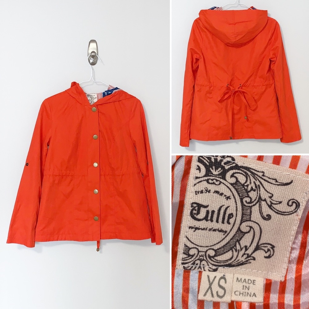 πHOST PICK π Tulle | Anthropologie Tangerine Jacket XS - Picture 1 of 6